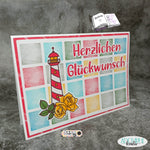 Digiset Rosen Leuchtturm Plotterdatei, Sublimation, Digistamp, Digipaper ! - Sewando