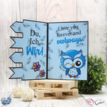 Plotterdatei Nachteule Sublimation, Digistamp, Digipaper Digiset - Sewando
