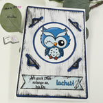 Plotterdatei Nachteule Sublimation, Digistamp, Digipaper Digiset - Sewando