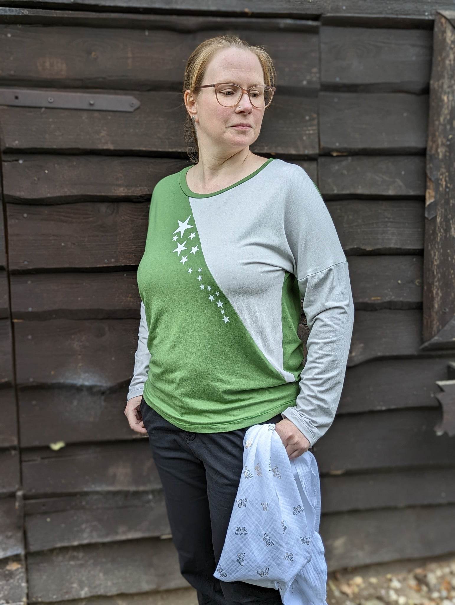Schnittmuster Shirt PALUDO Gr. 32-56 + gratis Plotterdateen + gratis Schnittmuster Tuch : - Sewando