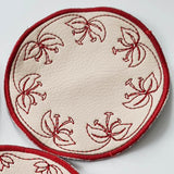 4x Stickdatei "Lilie" ITH Untersetzer