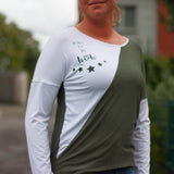 Schnittmuster Shirt PALUDO Gr. 32-56 + gratis Plotterdateen + gratis Schnittmuster Tuch : - Sewando