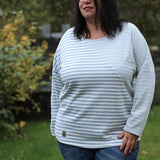 Schnittmuster Shirt PALUDO Gr. 32-56 + gratis Plotterdateen + gratis Schnittmuster Tuch : - Sewando