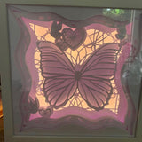 Schattenbox Motiv "Schmetterling" SVG, DXF, PNG Basteln Plotterdatei
