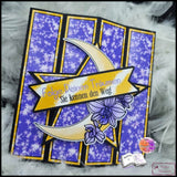 Digiset Blumenmond, Digistamp, Digipaper, Plotterdatei, Sublimation, Druck - Sewando