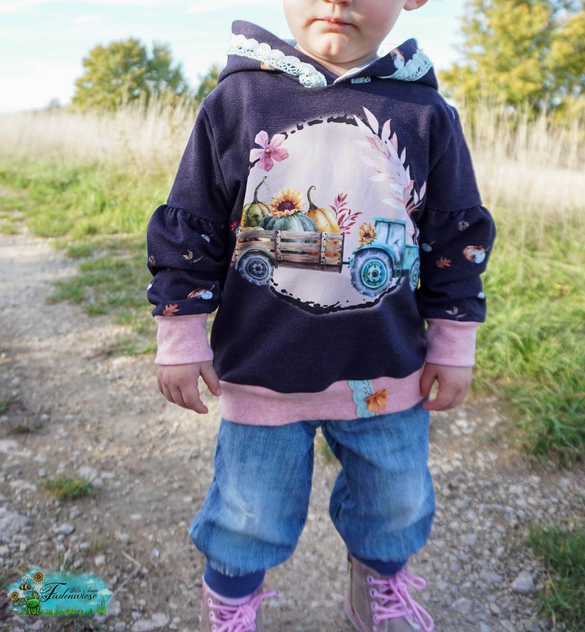Schnittmuster Hoodie LAPPACH Kids Gr. 86/92 -146/152 : - Sewando
