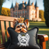 Stickdatei Yorkshire Terrier "Dwayne" - realistisch - FÜR DUNKLE STOFFE