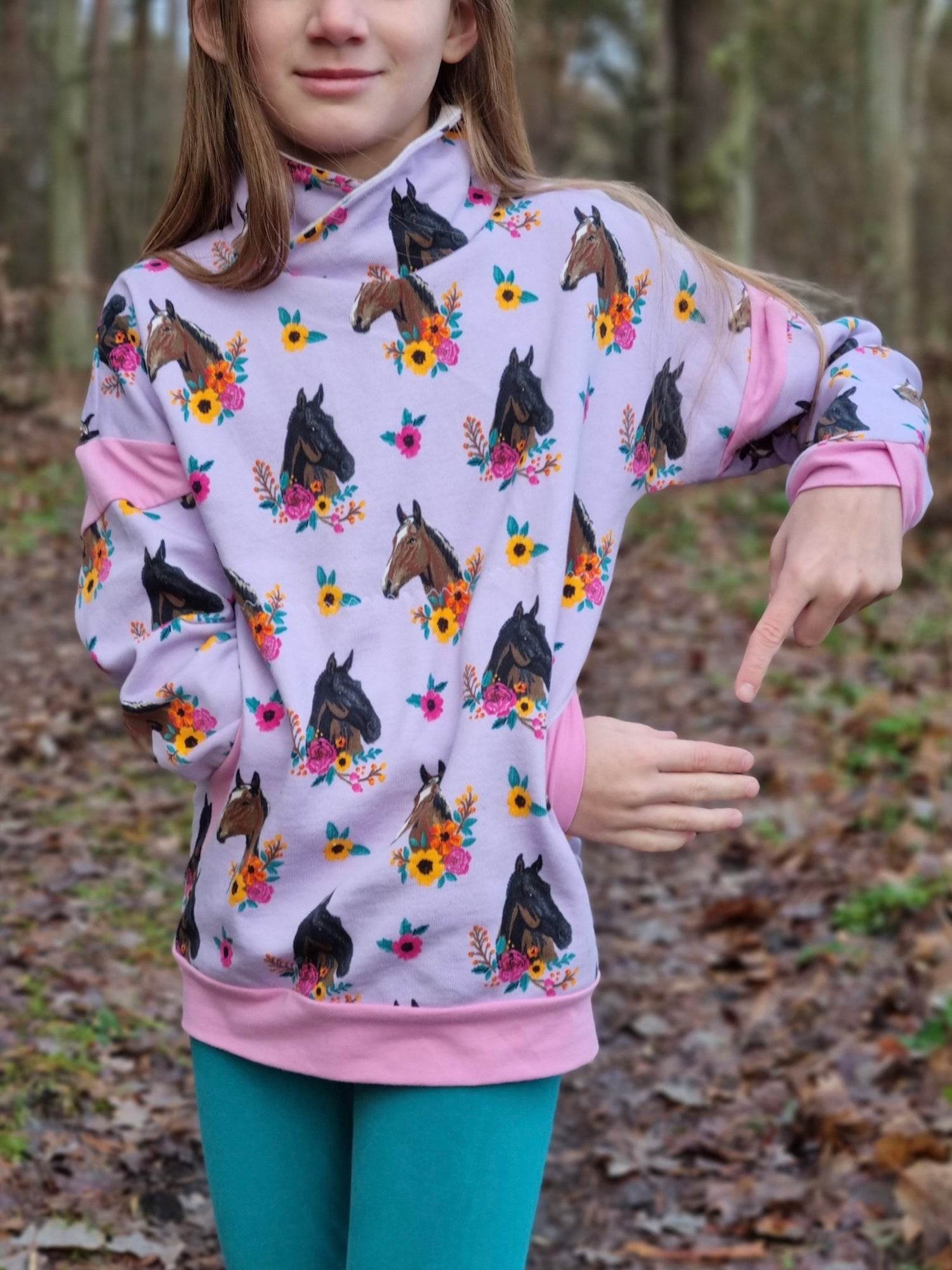 Schnittmuster Hoodie Schräger Vogel Gr. 74-140 - Sewando