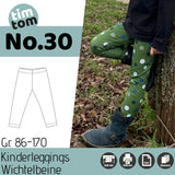Schnittmuster timtom No.30 Kinderleggings Wichtelbeine Gr. 86-170 - Sewando