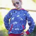 Schnittmuster Hoodie LAPPACH Kids Gr. 86/92 -146/152 : - Sewando