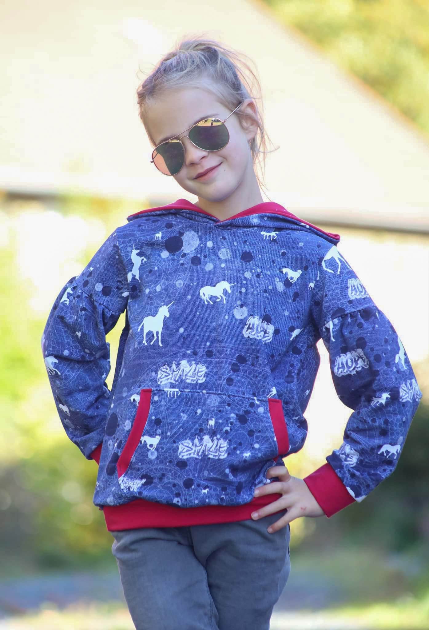 Schnittmuster Hoodie LAPPACH Kids Gr. 86/92 -146/152 : - Sewando