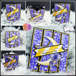 Digiset Blumenmond, Digistamp, Digipaper, Plotterdatei, Sublimation, Druck - Sewando