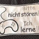 2x Stickdatei "Ich lerne" ITH Schild