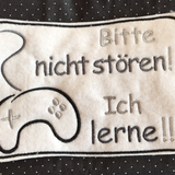 2x Stickdatei "Ich lerne" ITH Schild