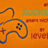 5x Stickdatei "Zocker" Controller mit Text