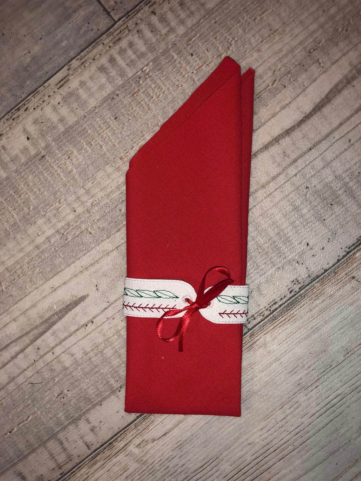 Stickdatei - Serviettenringe mit Schmuckband (8 Motive) - Sewando