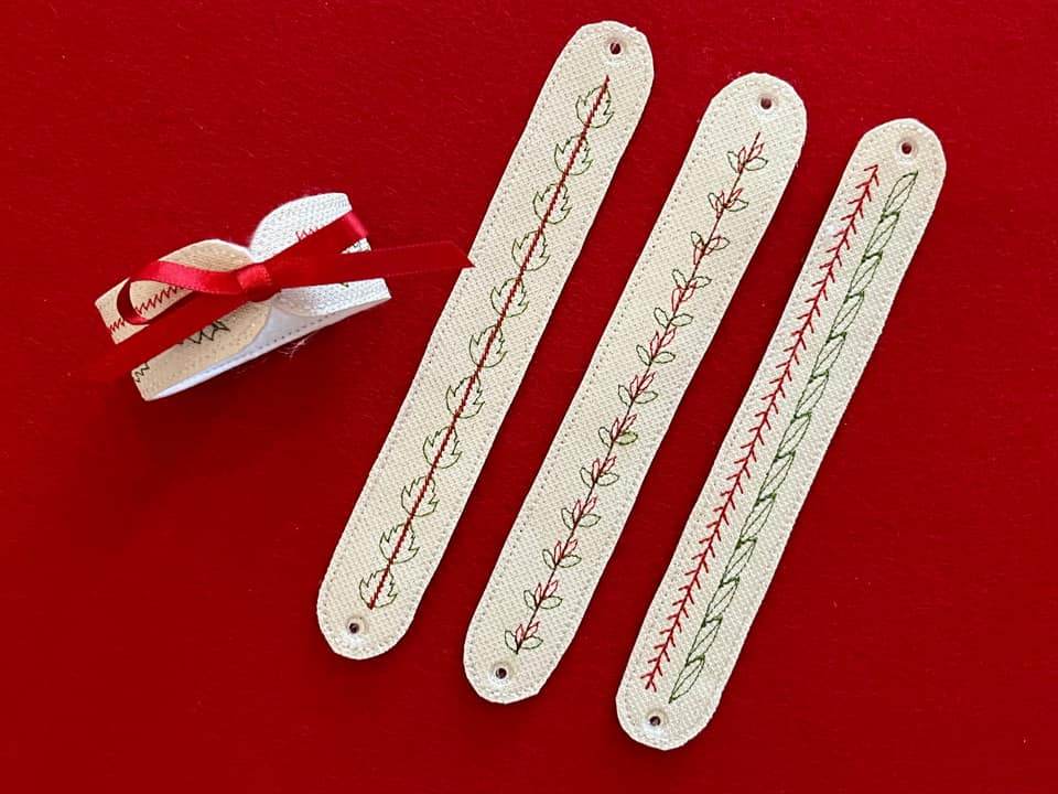 Stickdatei - Serviettenringe mit Schmuckband (8 Motive) - Sewando
