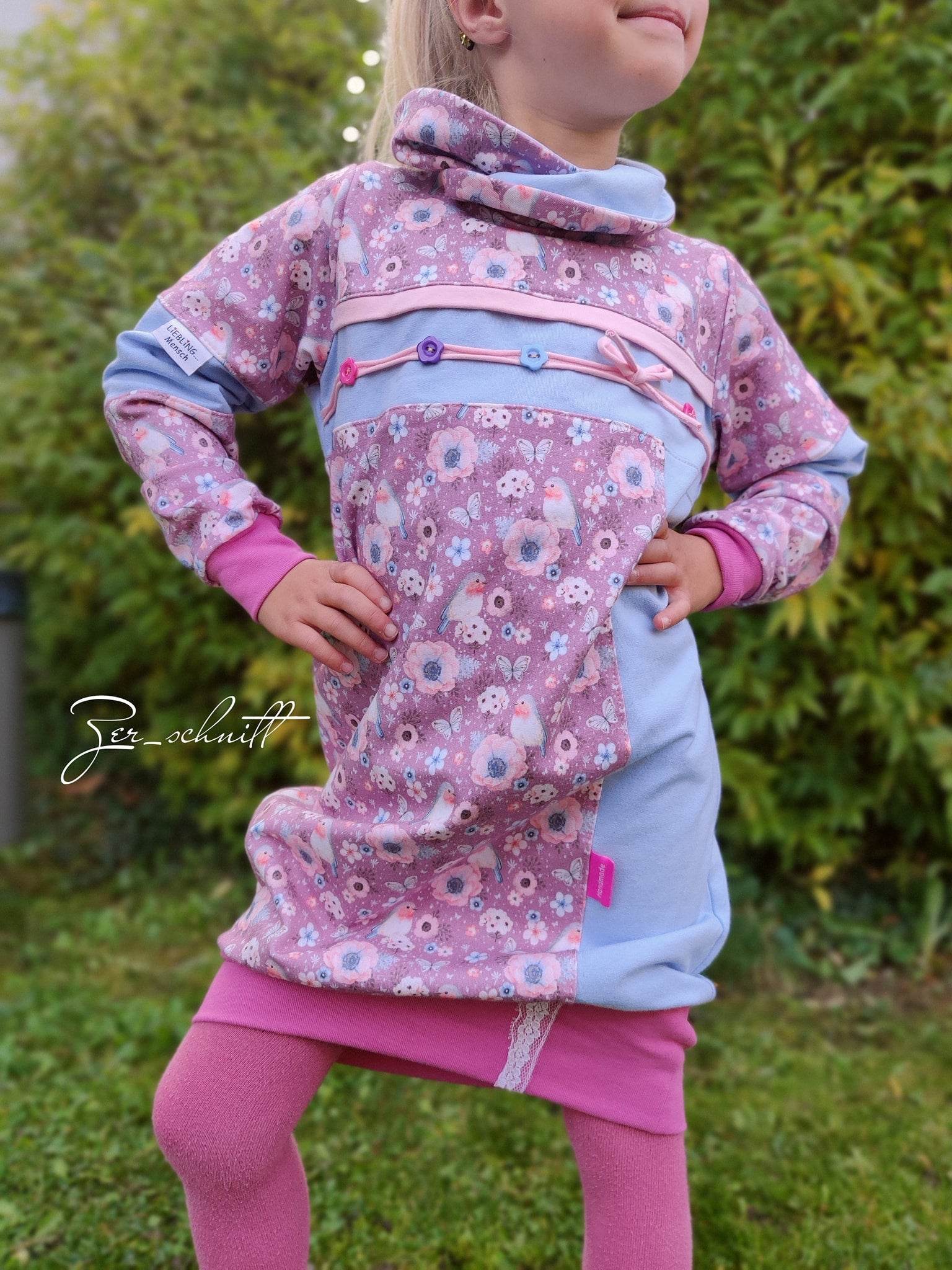 Hoodiekleid Mighty Kriss Kross Gr.74-122 - Sewando