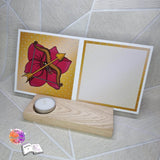Digiset Schütze mit Amaryllis Plotterdatei, Sublimation, Digistamp, Digipaper - Sewando