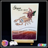 Plotterdatei Skorpion mit Chrysantheme Sublimation, Digistamp, Digipaper ! - Sewando