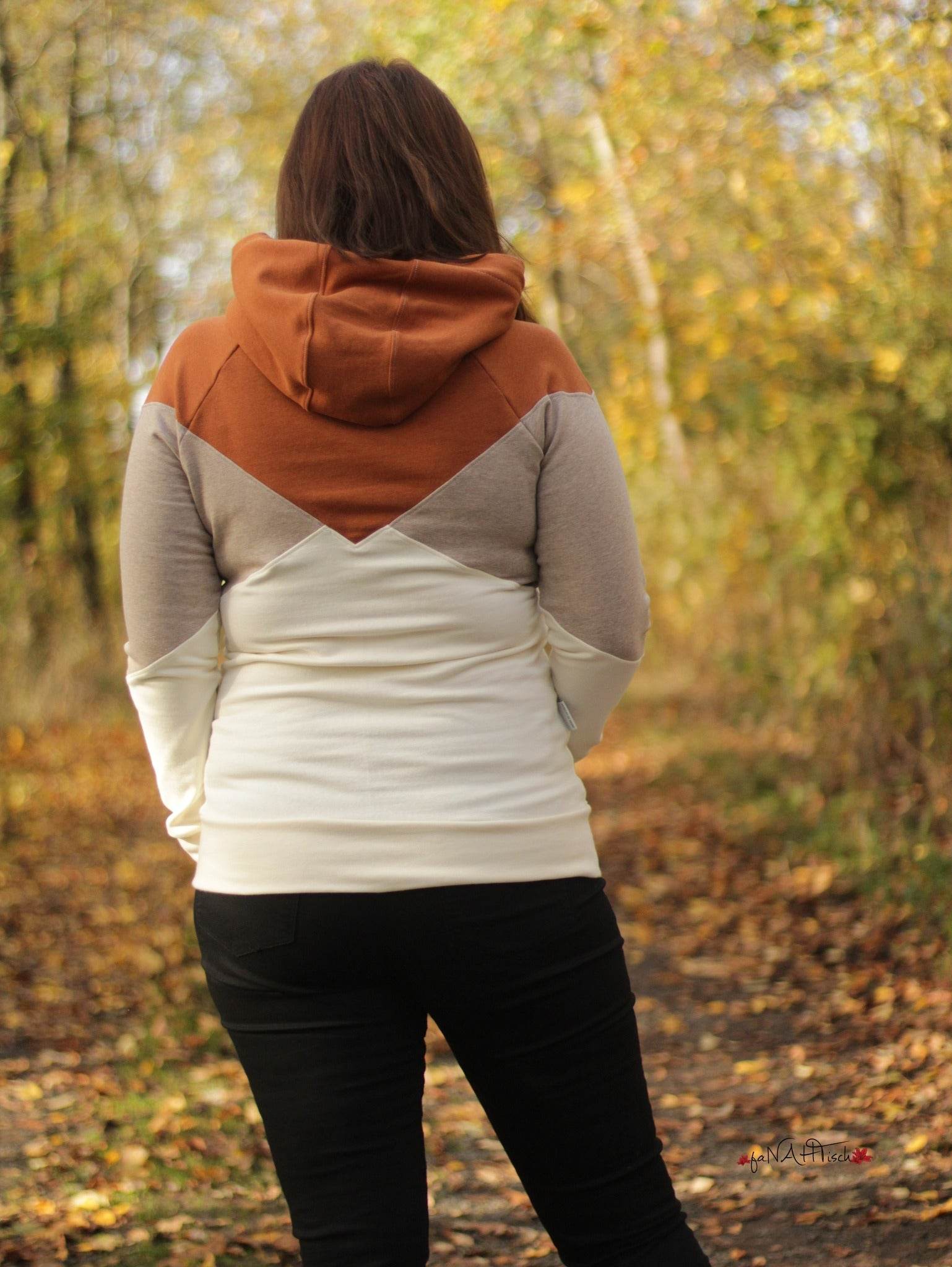 Schnittmuster Hoodie / Hoodiekleid ALIMONDA Gr. 34-54 : - Sewando