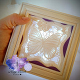 Schattenbox Motiv "Schmetterling" SVG, DXF, PNG Basteln Plotterdatei
