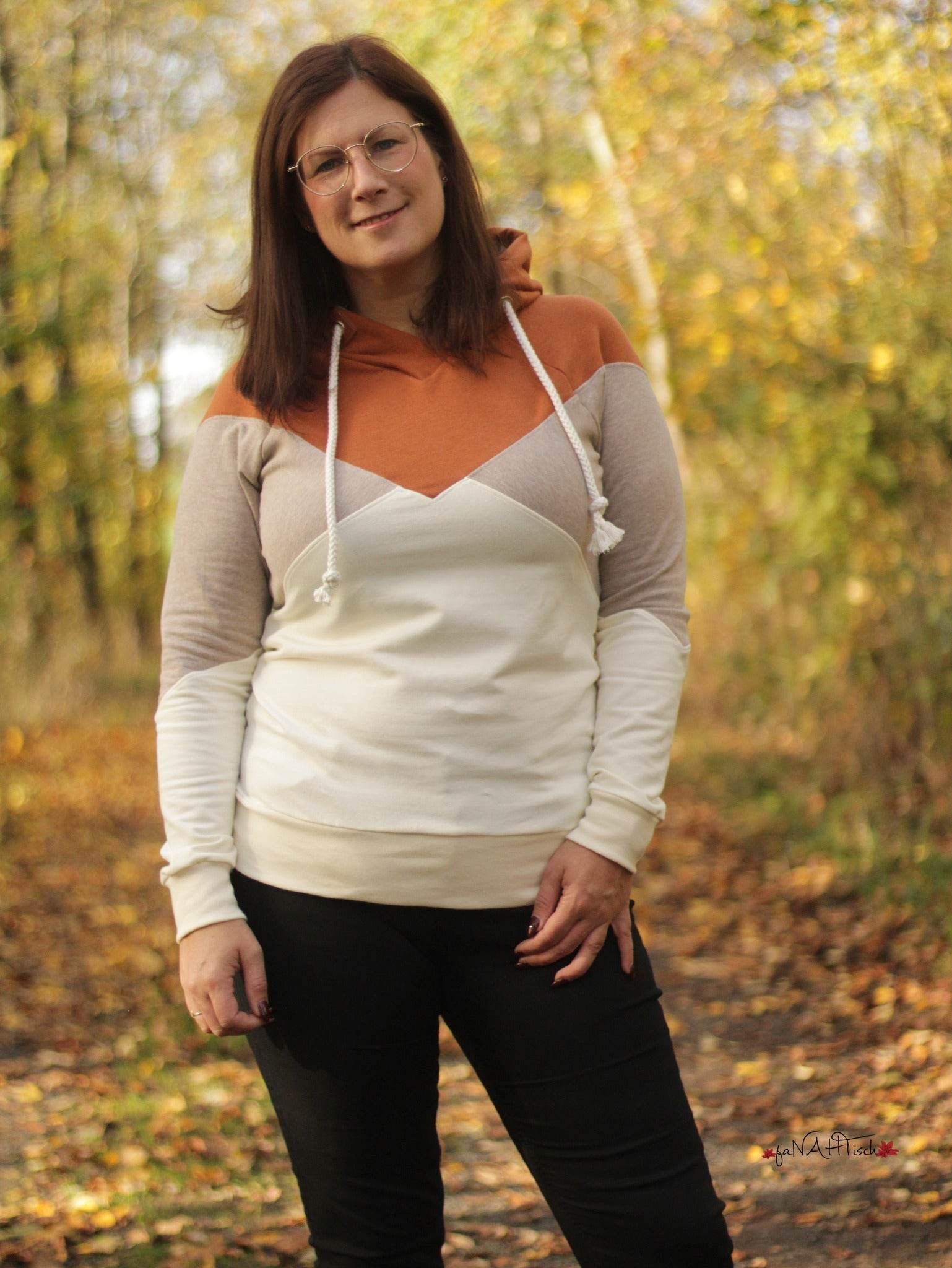 Schnittmuster Hoodie / Hoodiekleid ALIMONDA Gr. 34-54 : - Sewando