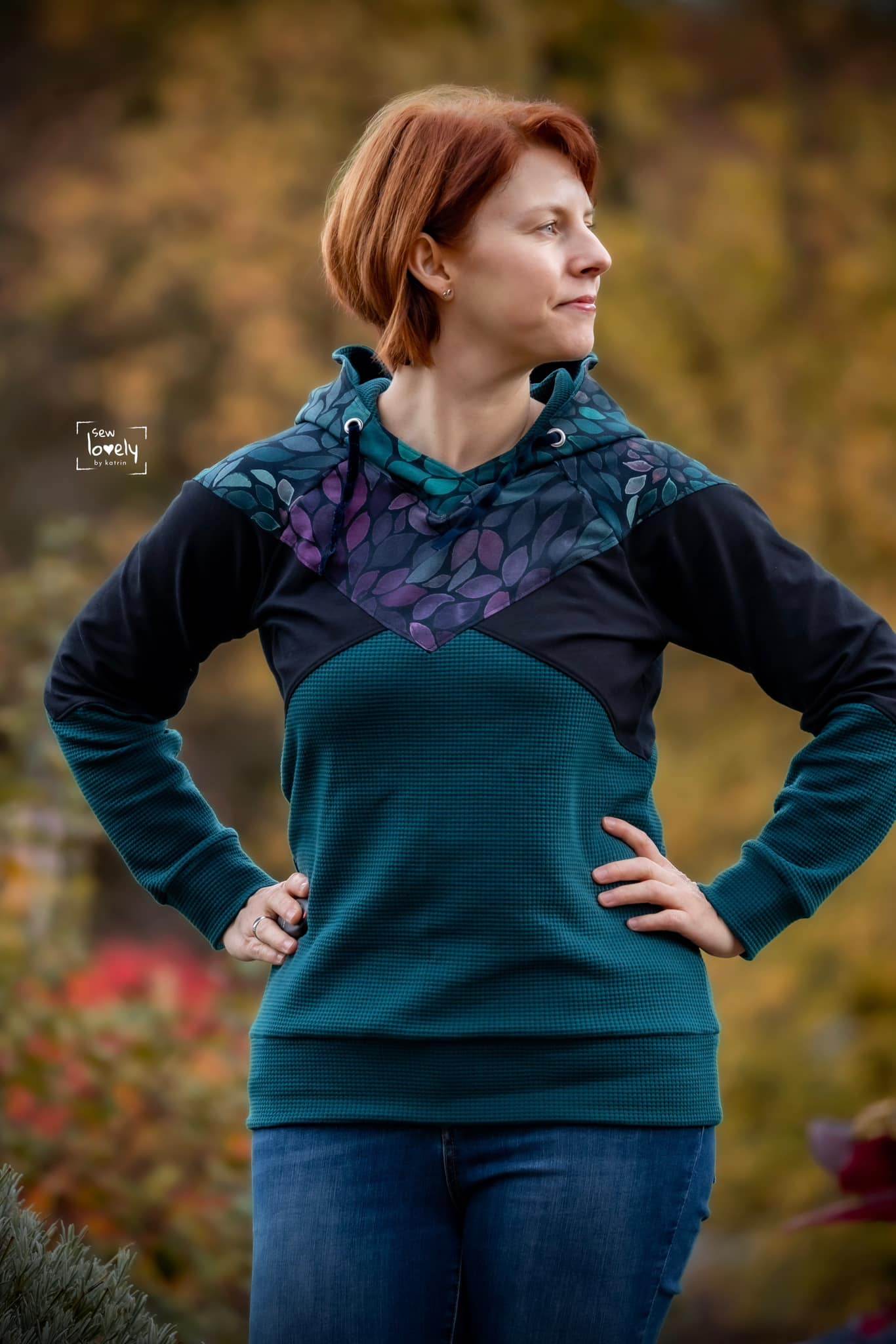 Schnittmuster Hoodie / Hoodiekleid ALIMONDA Gr. 34-54 : - Sewando
