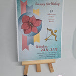 Plotterdatei Schütze mit Amaryllis Sublimation, Digistamp, Digipaper ! - Sewando