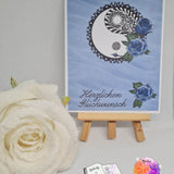 Plotterdatei Yin und Yang mit Rosen Sublimation, Digistamp, Digipaper ! - Sewando