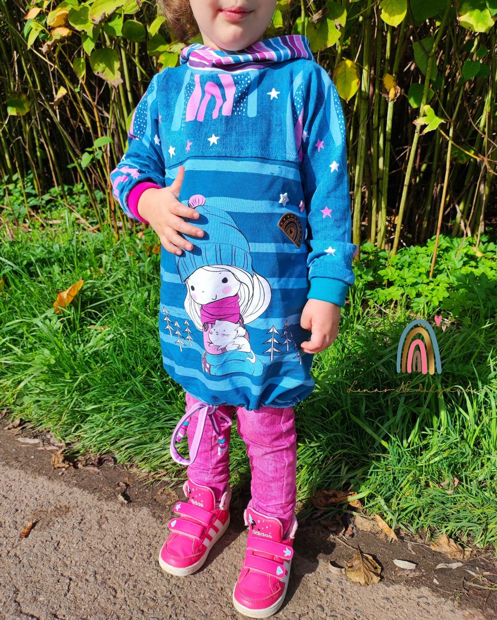Hoodiekleid Mighty Kriss Kross Gr.74-122 - Sewando