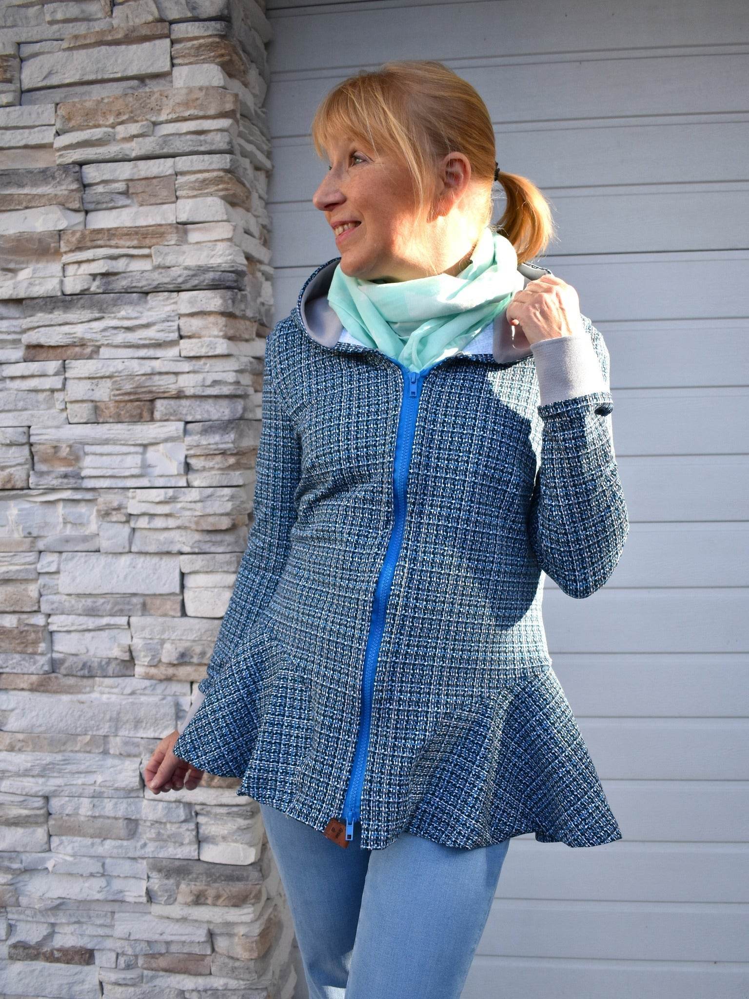VISBY.sweatjacke | Damen | 32-48 | Schnitt : - Sewando