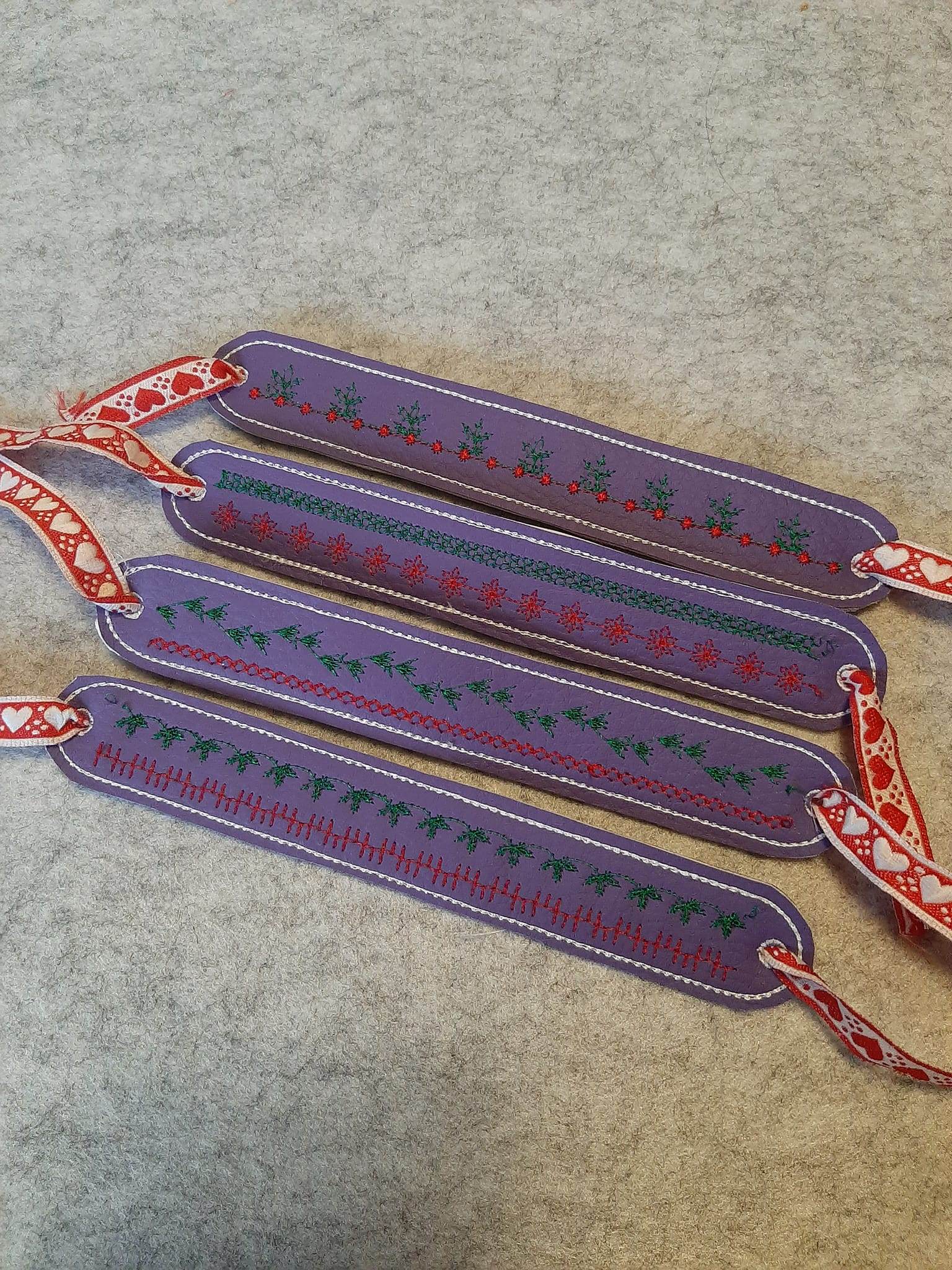 Stickdatei - Serviettenringe mit Schmuckband (8 Motive) - Sewando