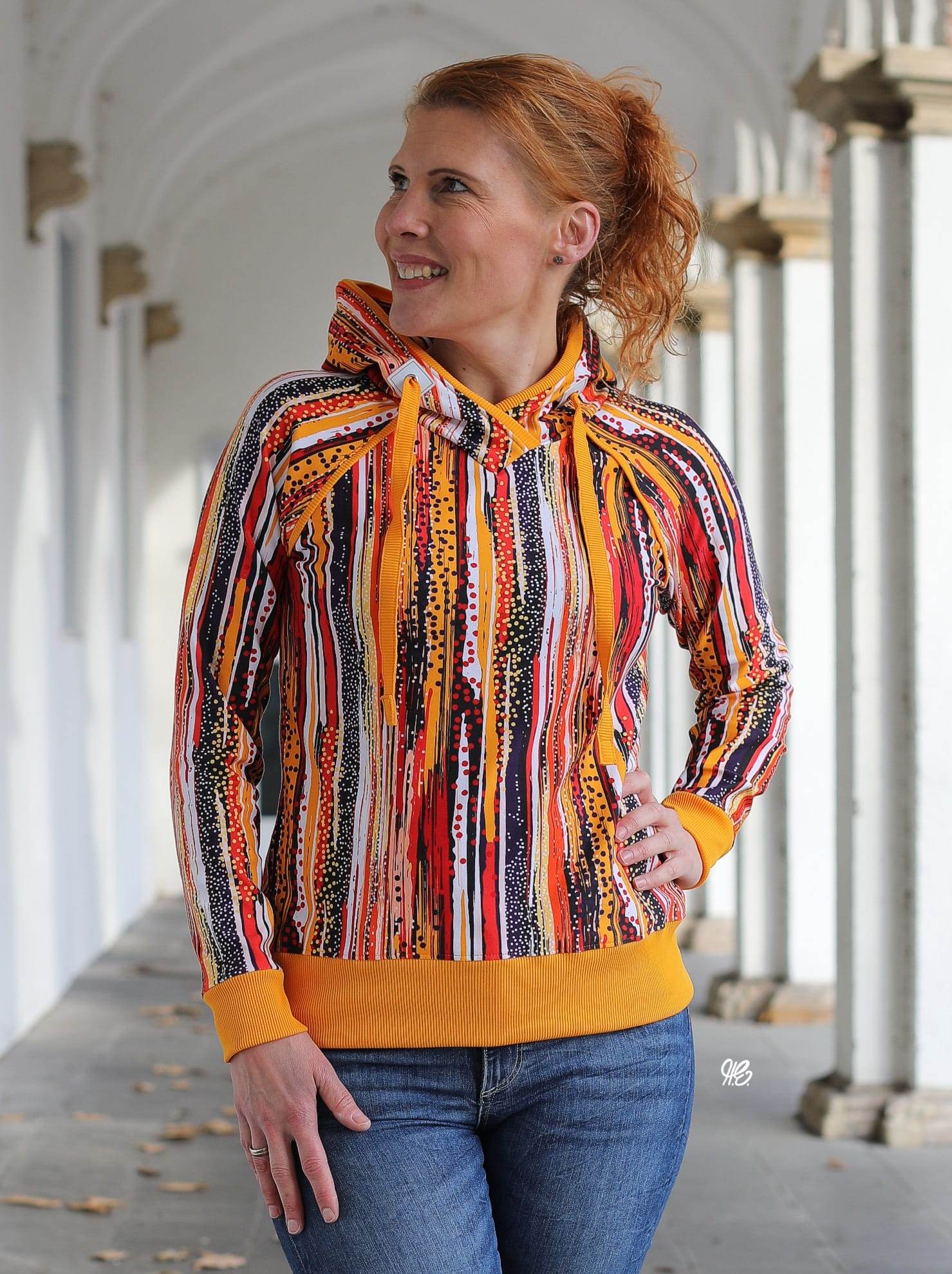 Schnittmuster Hoodie / Hoodiekleid ALIMONDA Gr. 34-54 : - Sewando