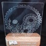 Plotterdatei Yin und Yang mit Rosen Sublimation, Digistamp, Digipaper ! - Sewando