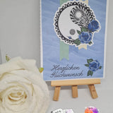 Plotterdatei Yin und Yang mit Rosen Sublimation, Digistamp, Digipaper ! - Sewando