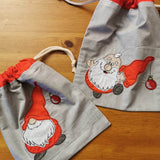 Stickdatei - SANTA-Gnom (3 Dateien) - Sewando