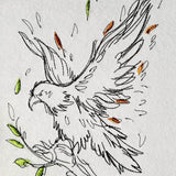 Adler Stickdatei – filigranes Naturmotiv für kreative Projekte - Sewando