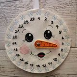 Adventskalender / Drehkalender Schneemann - Sewando