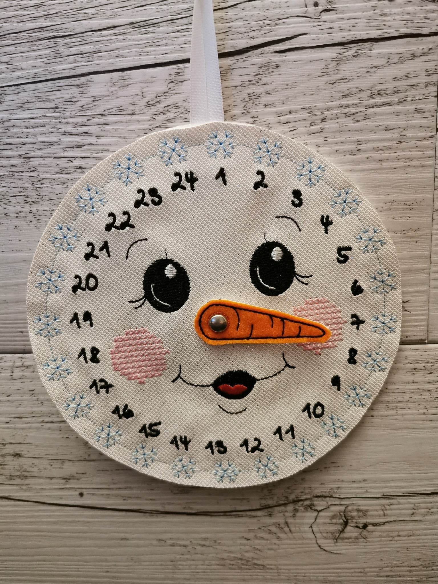 Adventskalender / Drehkalender Schneemann - Sewando