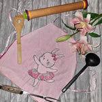 Ballerina Hase Stickdatei – niedliches Häschen für Kinderkleidung & Geschenke - Sewando
