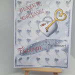 Plotterdatei Herzschloss mit Schlüssel Sublimation, Drucken, Digistamp, Digipaper - Sewando