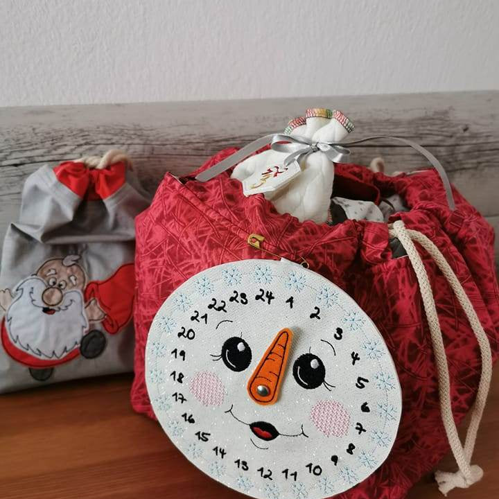 Adventskalender / Drehkalender Schneemann - Sewando