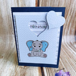 Digiset „Eli und Lou, die Elefanten“ Digipaper, Digistamp - Sewando