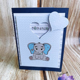 Digiset „Eli und Lou, die Elefanten“ Digipaper, Digistamp - Sewando