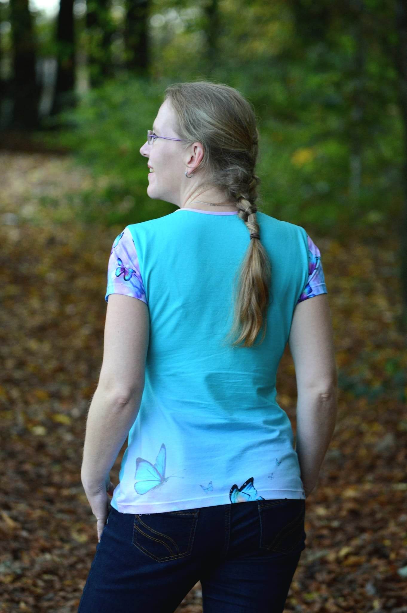 Schnittmuster Shirt Fran mit Wickeloptik Gr. 32-48 - Sewando