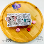 Digiset „Eli und Lou, die Elefanten“ Digipaper, Digistamp - Sewando