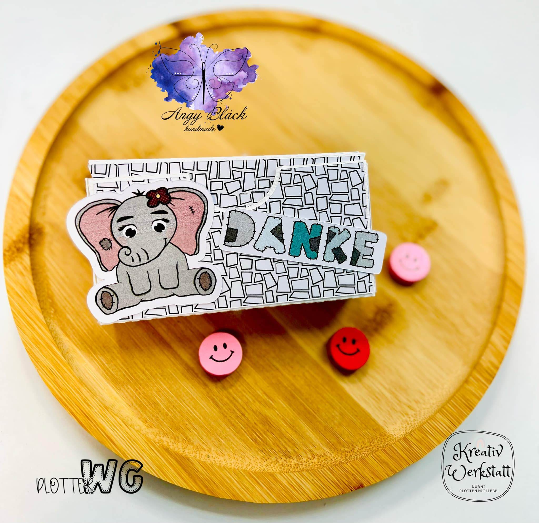 Digiset „Eli und Lou, die Elefanten“ Digipaper, Digistamp - Sewando