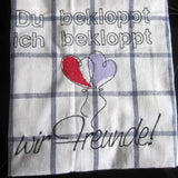 Stickdatei - Spruch "Bekloppte Freunde"