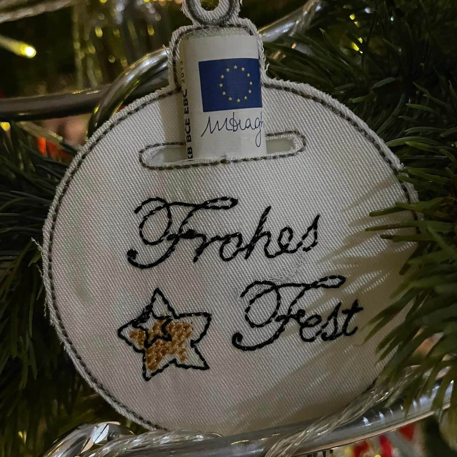 Stickdatei - Geldgeschenk Christbaumkugeln - Sewando